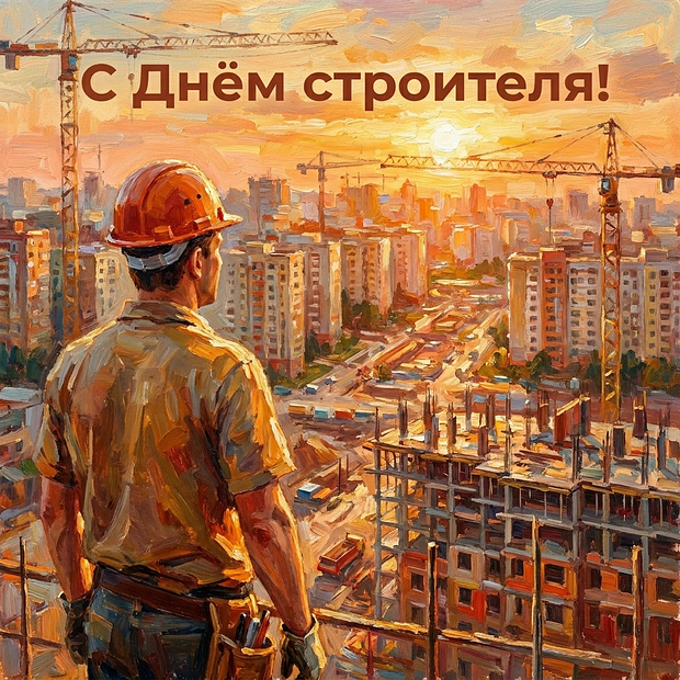 Поздравляем с Днём строителя!